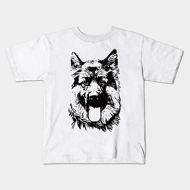 German Shepherd Dog GSD Kids T-Shirt by DoggyStyles